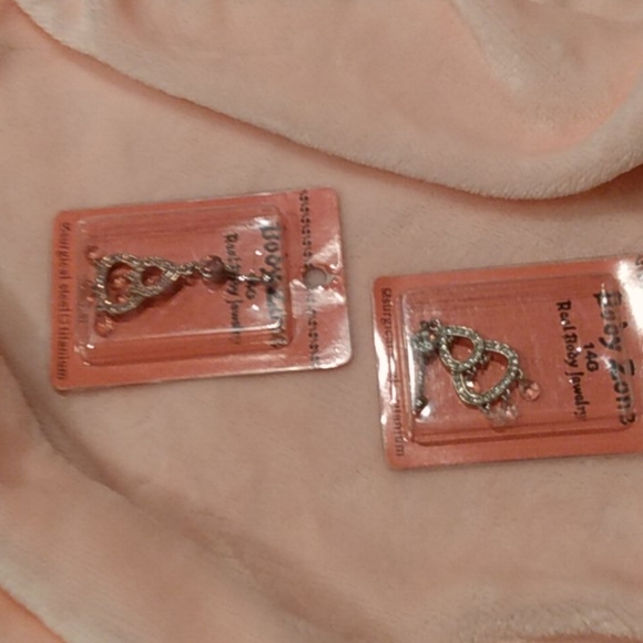 Vintage Y2K Pierced Navel  Sparkling Dangle Gem Jewelry - Picture 6 of 10